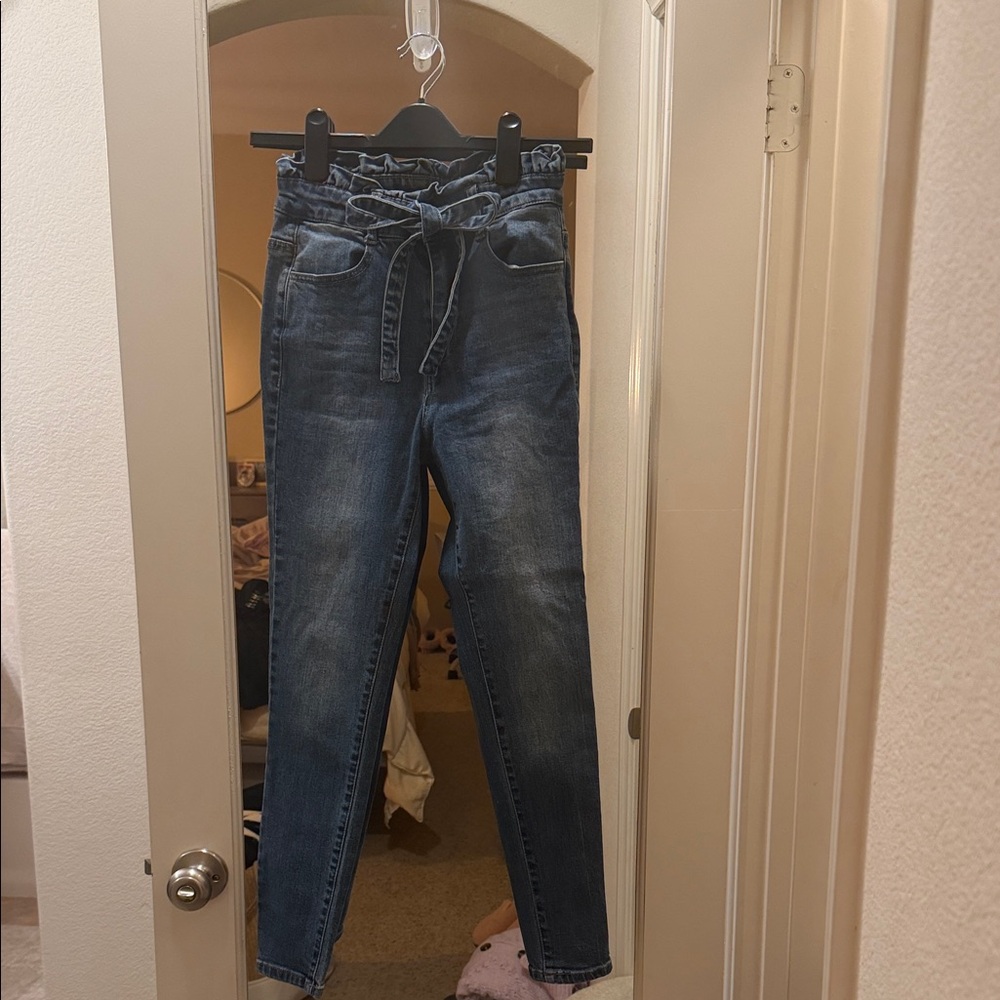 Black Label High Rise Dark Blue Jeans
